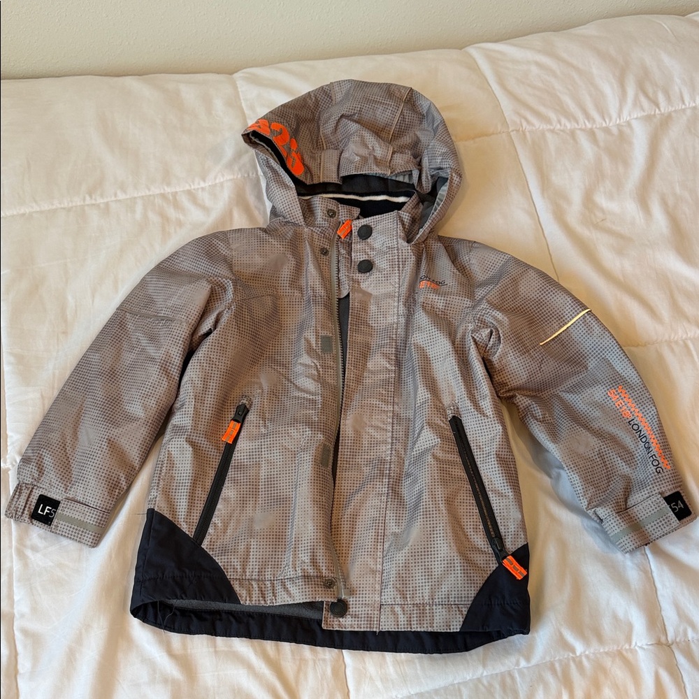Kids Gray and Black London Fog Jacket